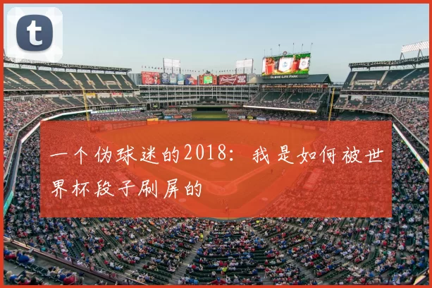 一个伪球迷的2018：我是如何被世界杯段子刷屏的