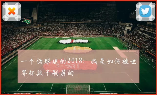 一个伪球迷的2018：我是如何被世界杯段子刷屏的